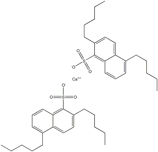 Bis(2,5-dipentyl-1-naphthalenesulfonic acid)calcium salt Struktur