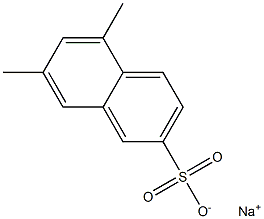 5,7-Dimethyl-2-naphthalenesulfonic acid sodium salt Struktur