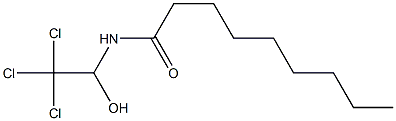 N-(2,2,2-Trichloro-1-hydroxyethyl)nonanamide Struktur