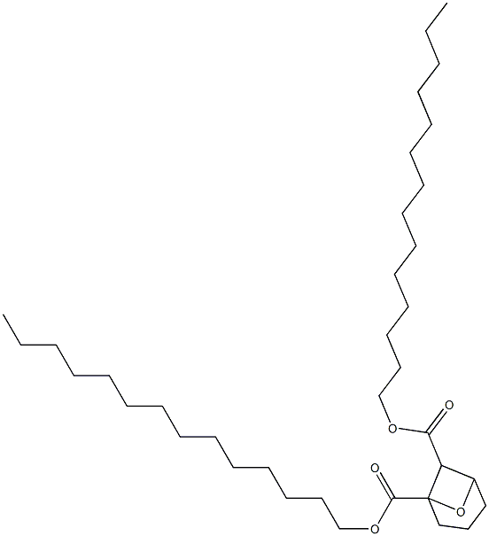 7-Oxabicyclo[3.1.1]heptane-1,6-dicarboxylic acid ditetradecyl ester Struktur