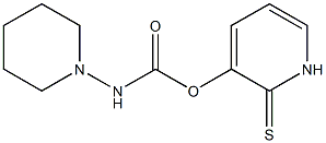 Piperidinocarbamic acid (1,2-dihydro-2-thioxopyridin)-3-yl ester Struktur