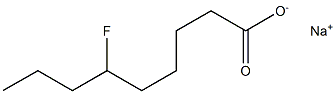 6-Fluoropelargonic acid sodium salt Struktur