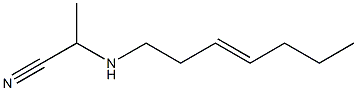 N-(1-Cyanoethyl)-3-heptenylamine Struktur