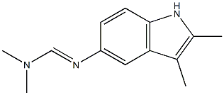 N1,N1-Dimethyl-N2-(2,3-dimethyl-1H-indol-5-yl)formamidine Struktur