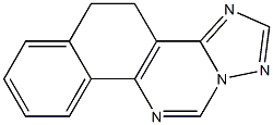 4,5-Dihydrobenzo[h][1,2,4]triazolo[1,5-c]quinazoline Struktur