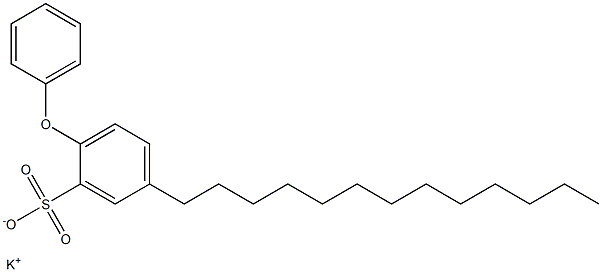 2-Phenoxy-5-tridecylbenzenesulfonic acid potassium salt Struktur