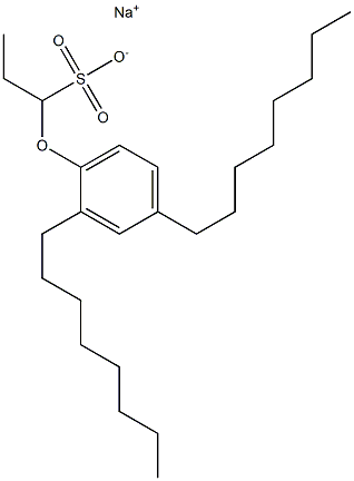 1-(2,4-Dioctylphenoxy)propane-1-sulfonic acid sodium salt Struktur