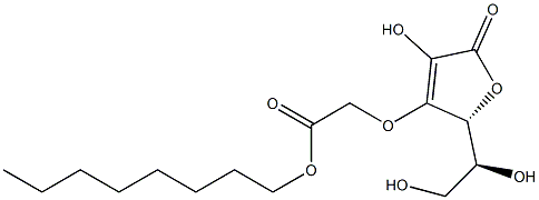 3-O-(Octyloxycarbonylmethyl)-L-ascorbic acid Struktur