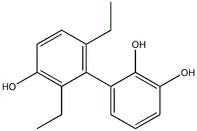 2',6'-Diethyl-1,1'-biphenyl-2,3,3'-triol Struktur