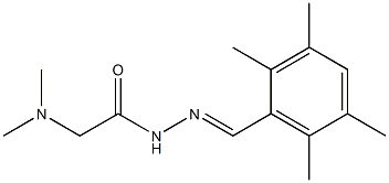 N2-(2,3,5,6-Tetramethylbenzylidene)-N,N-dimethylaminoacetohydrazide Struktur