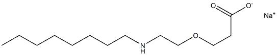 3-[2-(Octylamino)ethoxy]propionic acid sodium salt Struktur