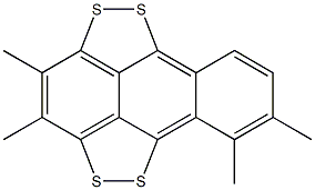 1,9:4,10-Bisepidithio-2,3,7,8-tetramethylanthracene Struktur