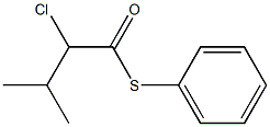 2-Chloro-3-methylbutanethioic acid S-phenyl ester Struktur