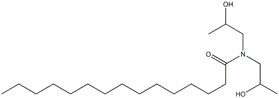 N,N-Bis(2-hydroxypropyl)pentadecanamide Struktur