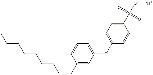 4-(3-Nonylphenoxy)benzenesulfonic acid sodium salt Struktur