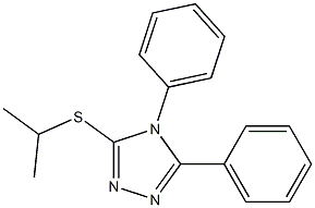 4,5-Diphenyl-3-[isopropylthio]-4H-1,2,4-triazole Struktur