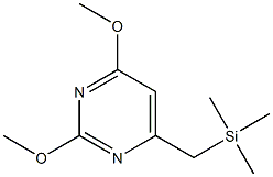 2,4-Dimethoxy-6-(trimethylsilylmethyl)pyrimidine Struktur