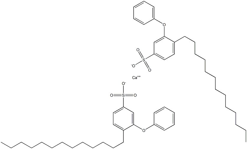 Bis(3-phenoxy-4-tridecylbenzenesulfonic acid)calcium salt Struktur