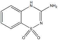 3-Amino-4H-1,2,4-benzothiadiazine 1,1-dioxide Struktur