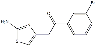 2-Amino-4-[(3-bromophenyl)carbonylmethyl]thiazole Struktur