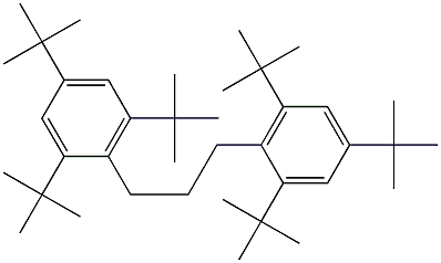 1,3-Bis(2,4,6-tri-tert-butylphenyl)propane Struktur