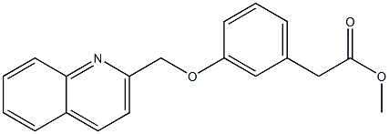 3-(2-Quinolinylmethoxy)benzeneacetic acid methyl ester Struktur