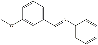 N-Phenyl-3-methoxybenzylideneamine Struktur