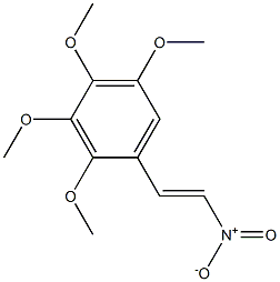 2,3,4,5-Tetramethoxy-1-[(E)-2-nitroethenyl]benzene Struktur