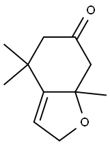 4,5,7,7a-Tetrahydro-4,4,7a-trimethylbenzofuran-6(2H)-one Struktur