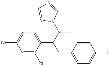 N-Methyl-N-[2-(4-fluorophenyl)-1-(2,4-dichlorophenyl)ethyl]-1H-1,2,4-triazol-1-amine Struktur