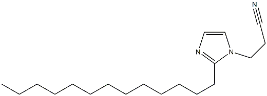 1-(2-Cyanoethyl)-2-tridecyl-1H-imidazole Struktur