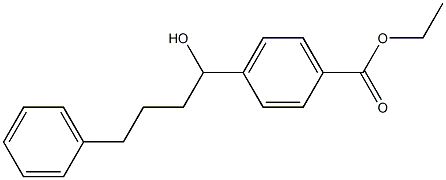 4-[1-Hydroxy-4-phenylbutyl]benzoic acid ethyl ester Struktur