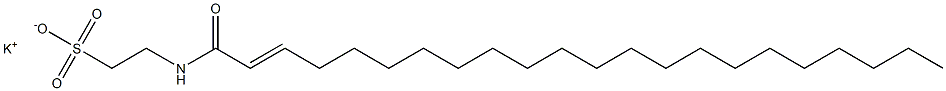 N-(1-Oxo-2-docosen-1-yl)taurine potassium salt Struktur