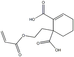 2-Cyclohexene-1,2-dicarboxylic acid hydrogen 1-[2-(acryloyloxy)ethyl] ester Struktur