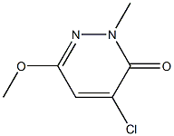 6-Methoxy-2-methyl-4-chloropyridazin-3(2H)-one Struktur