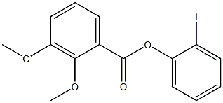 2,3-Dimethoxybenzoic acid 2-iodophenyl ester Struktur