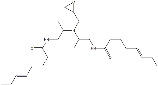 N,N-Bis[2-(5-octenoylamino)-1-methylethyl]glycidylamine Struktur