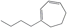 1-Butyl-1,3-cycloheptadiene Struktur