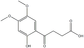 3-[2-Hydroxy-4,5-dimethoxybenzoyl]propionic acid Struktur