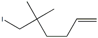 5,5-Di-methyl-6-iodo-1-hexene Struktur