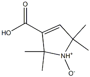 2,2,5,5-Tetramethyl-3-carboxy-3-pyrroline 1-oxide Struktur