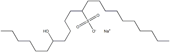 16-Hydroxydocosane-11-sulfonic acid sodium salt Struktur