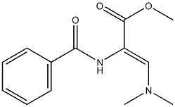 (Z)-2-(Benzoylamino)-3-(dimethylamino)acrylic acid methyl ester Struktur