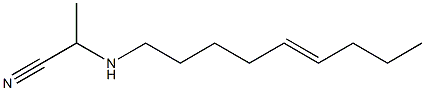 N-(1-Cyanoethyl)-5-nonenylamine Struktur