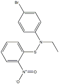 N-[(2-Nitrophenyl)thio]-N-(4-bromophenyl)ethanamine Struktur