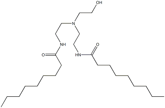 N,N'-[2-Hydroxyethyliminobis(2,1-ethanediyl)]bis(nonanamide) Struktur