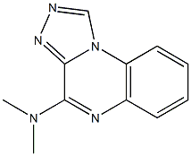 4-Dimethylamino[1,2,4]triazolo[4,3-a]quinoxaline Struktur