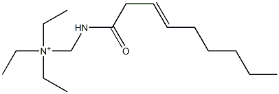 N,N-Diethyl-N-[(3-nonenoylamino)methyl]ethanaminium Struktur