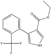 4-[2-(TRIFLUOROMETHYL)PHENYL]-1H-PYRROLE-3-CARBOXYLIC ACID ETHYL ESTER Struktur