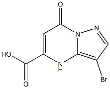 3-Bromo-4,7-dihydro-7-oxopyrazolo[1,5-a]pyrimidine-5-carboxylic acid Struktur